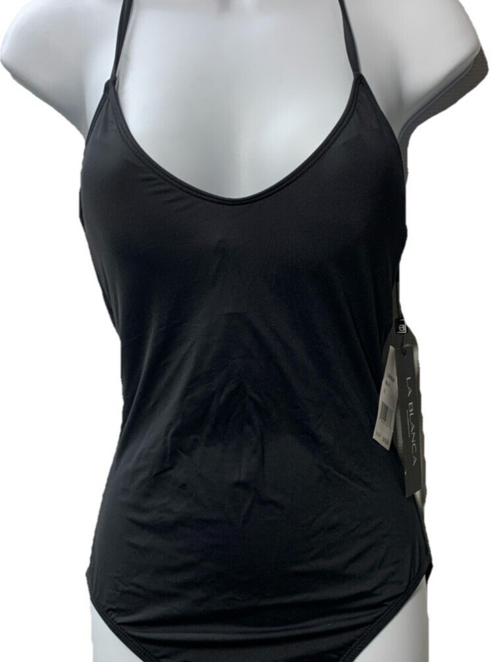 La Blanca LB0IG07 Womens Island Goddess One Piece Swimsuit Black Swimwear Size 6